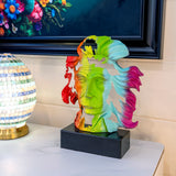 Albert Einstein Multicoloured Bust