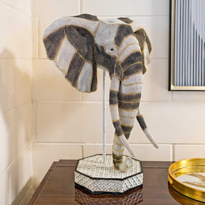 Elephant Bust Statue – Animal Sculpture by Febland