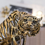 Hollow Gold Tiger Statue