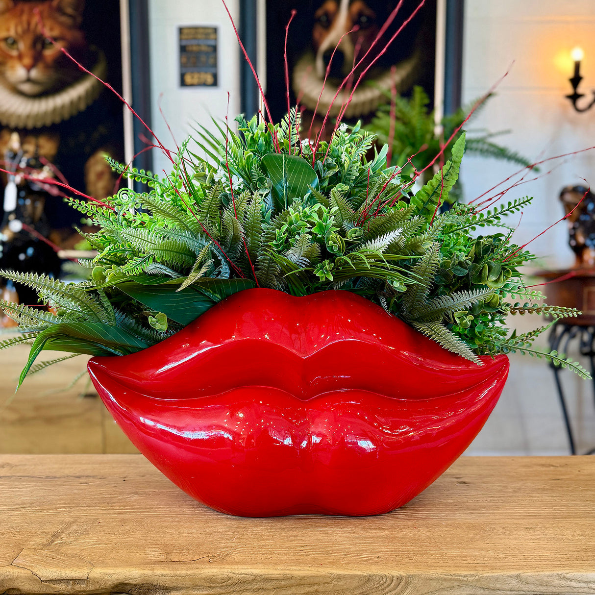 Red Lips Planter