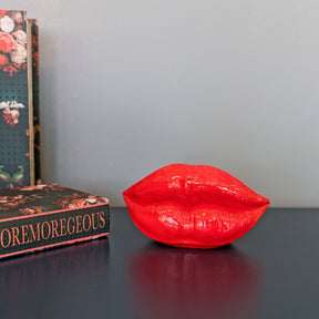 Red Lips Sculpture - Small – Sculpture by Febland