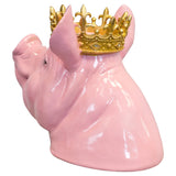Crowned Pigs Head Bust - Back