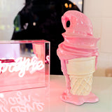 Whipped Dream Strawberry Ice Cream Cone Sculpture - Large