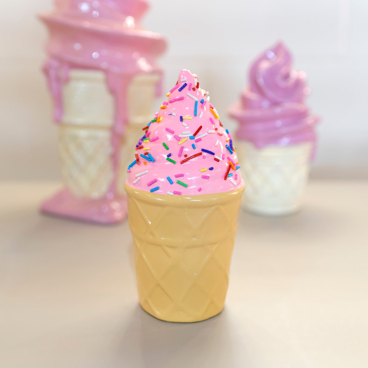 Ice Cream with Sprinkles Sculpture