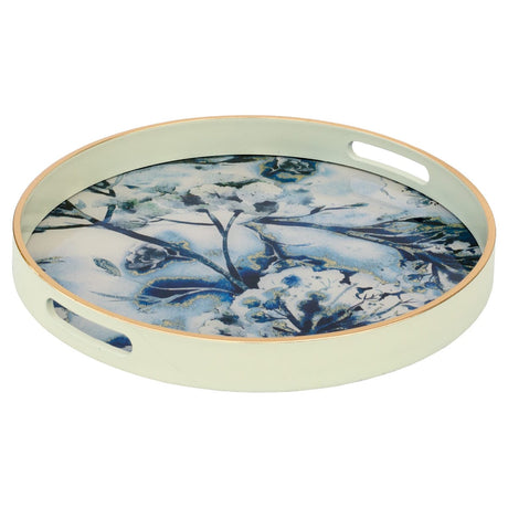 White Flower Small Serving Tray