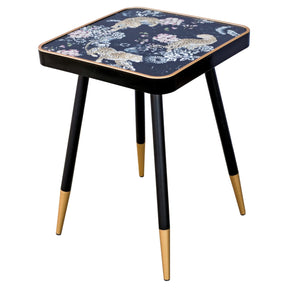 Black and Gold Side Table - Leopard Design – Side Table by Febland