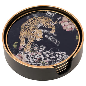 Leopard Circle Coasters Set of 4 – Coasters by Febland