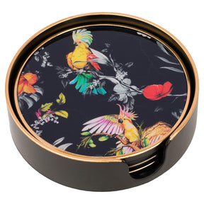 Parrot Circle Coasters Set of 4 – Coasters by Febland