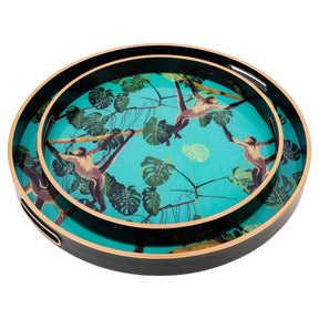 Monkey Circular Serving Tray Set – Serving Tray by Febland