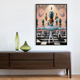 Pineapple Ballet – Framed Wall Art (113cm x 85cm)