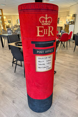 Large British Red Velvet Pillar Box