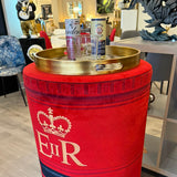 Small British Red Velvet Pillar Box