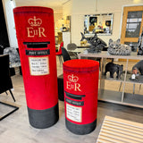 Large British Red Velvet Pillar Box