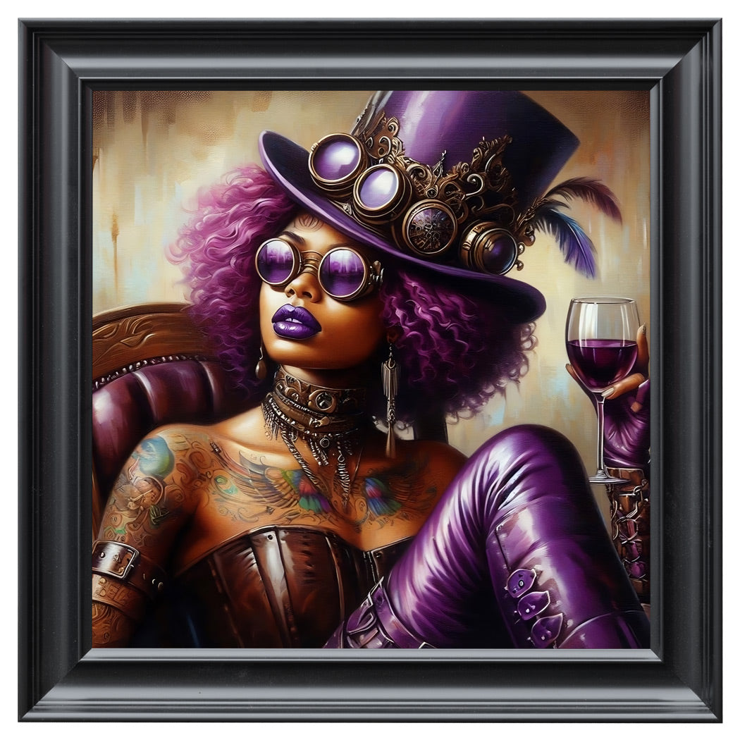 Velvet Print Framed Artwork - Tattoo Collection