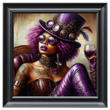 Velvet Print Framed Artwork - Tattoo Collection