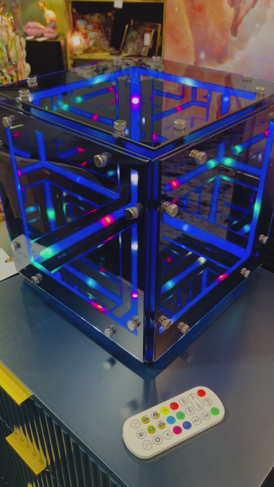 LED Atmospheric Cube Lamp