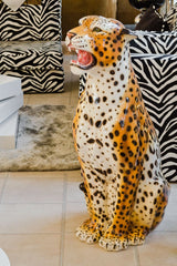 Roaring Leopard Statue - Boxer Ceramiche