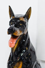 Doberman Dog Statue - Boxer Ceramiche