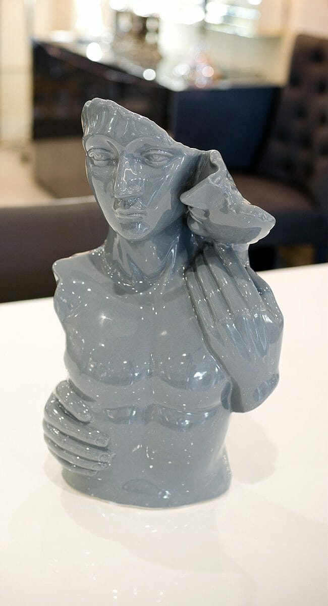 Lovers Torso Ceramic Bust