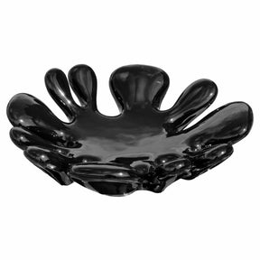Black Ceramic Splash Dish – Decorative Bowl by Febland