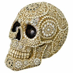 Calavera Mirrored Skull – Sculpture by Febland