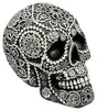 Calavera Black and White Sugar Skull Ornament