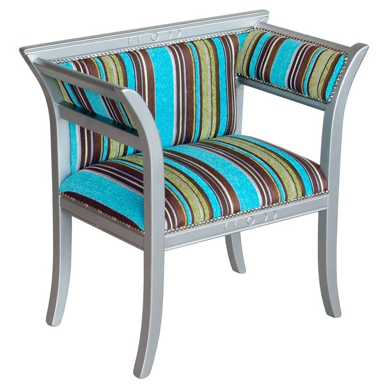 Striped Multicolour Courtier's Chair – Febland