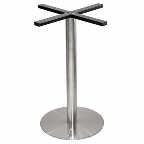 Round Stainless Steel Contract Table Base – Table Base by Febland