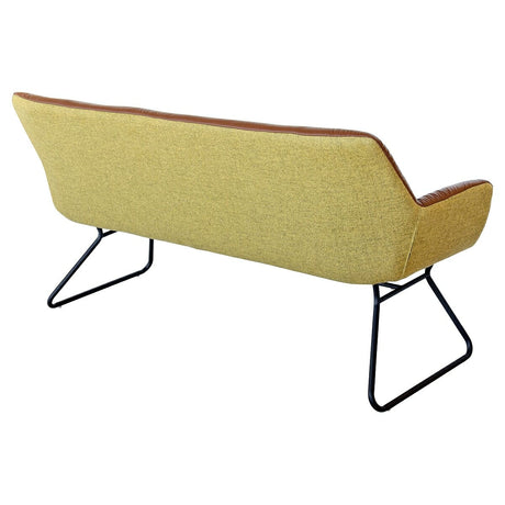 Leyton Tow Tone Sofa Yellow and Tan