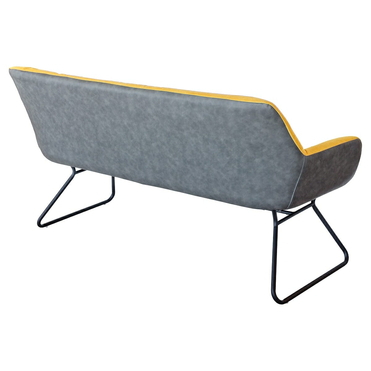 Leyton Two Tone Sofa Grey and Yellow