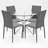 Selina Grey Criss Cross Dining Set