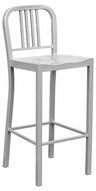 Navy Metal Bar Stool