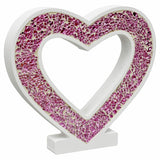Standing Mosaic Glass Heart