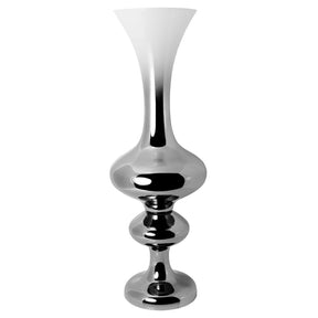 White and Silver Glass Vase – Vase by Febland
