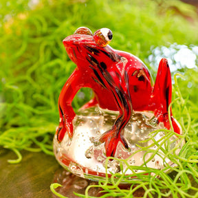 Red Glass Frog Paperweight – Paperweight by Febland