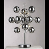 Molecular Chrome Ball Table Lamp