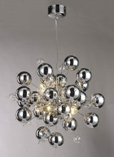 Chrome Ball Molecular Sputnik Chandelier