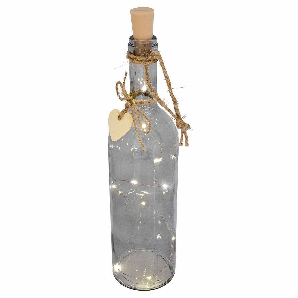 LED Wire Glass Bottle Table Lamp