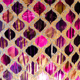 Purple Tile Mosaic Vase Lamp