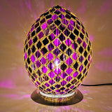 Purple Tile Mosaic Egg Lamp