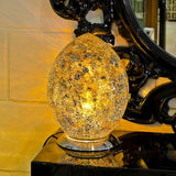 Yellow Mosaic Egg Lamp
