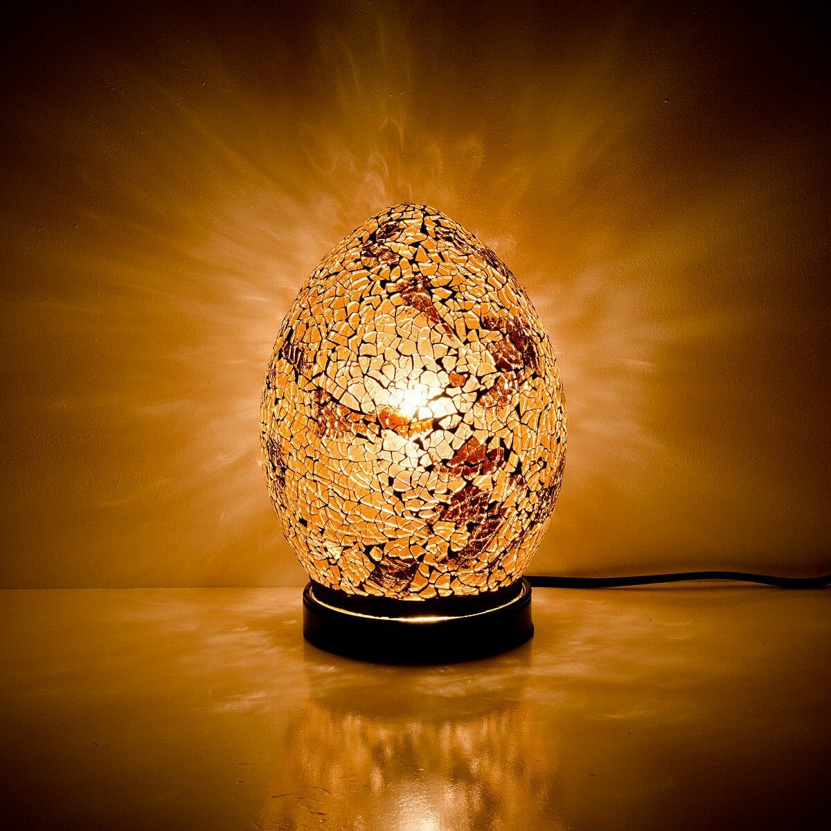 Autumn Mini Mosaic Egg Lamp