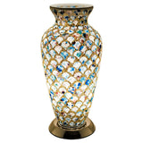 Blue Tile Mosaic Vase Lamp
