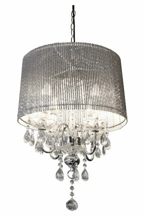 Beaumont 4 Light Silver Chandelier – Ceiling Light by Febland
