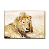 Golden Lion Glass Wall Art