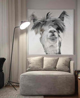 Llama Glass Wall Art