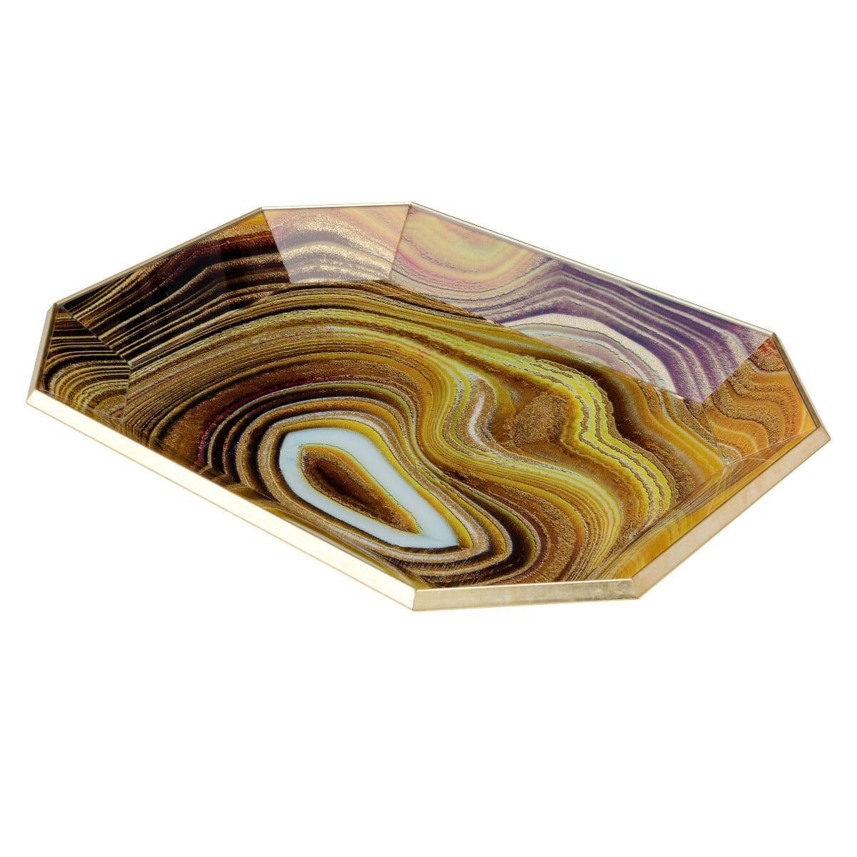 Sand Octagon Serving Tray