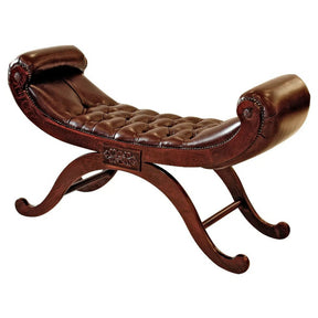 Winchester Mahogany Luxury Curved Chaise – Chaise Longue by Febland