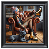 Velvet Print Framed Artwork - Tattoo Collection