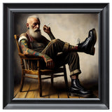 Velvet Print Framed Artwork - Tattoo Collection